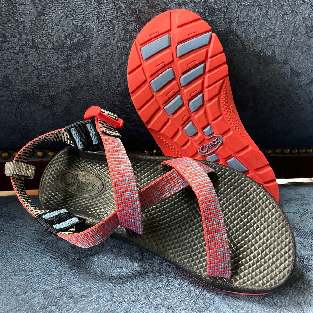 CHACO SANDAL J180024 ECOTREAD WASHABLE VEGAN-FRIENDLY EUC PENNY CORAL KID SIZE 3